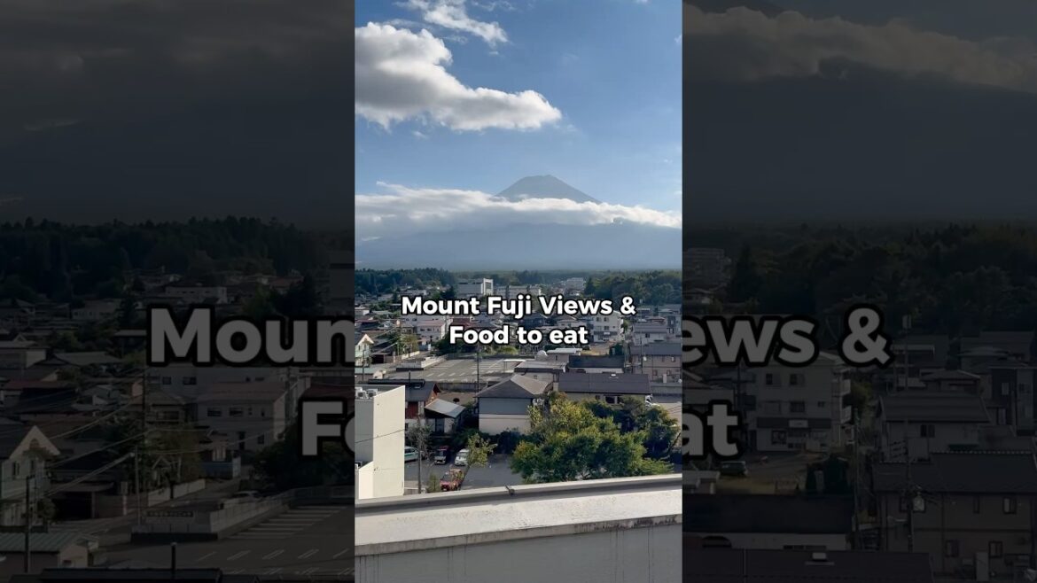Fujiyoshida City, great views of Mt Fuji & Yoshida Udon #travel #japan #japanesefood #mtfuji