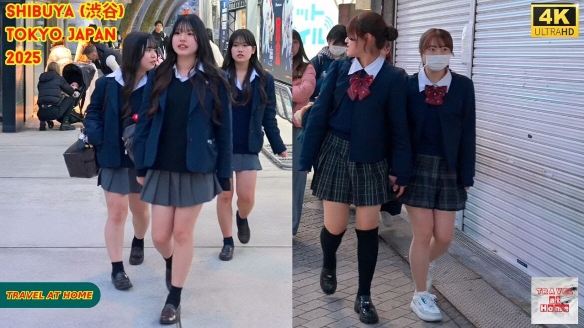 4k hdr Japan travel 2025 | Walk in Shibuya (渋谷) Tokyo Japan |  Relaxing Natural City ambience