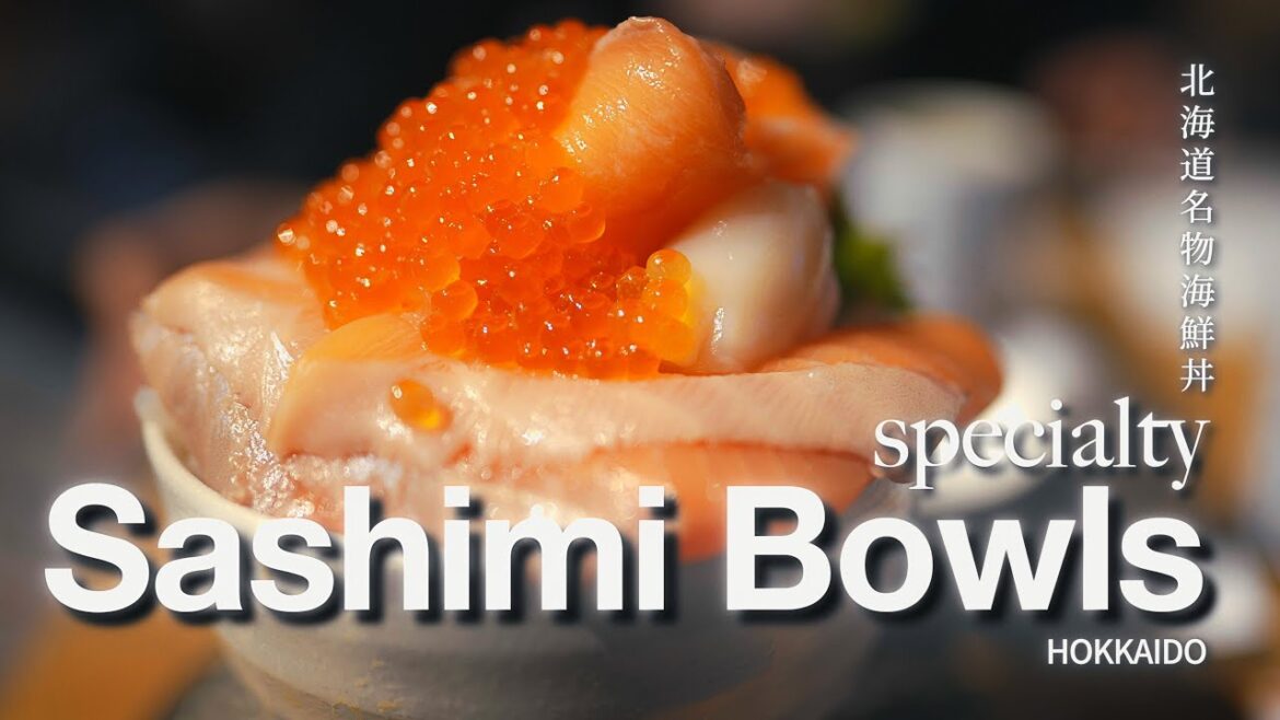 Huge specialty seafood rice bowls in Sapporo, Japan Huge specialty seafood rice bowls in Sapporo, Japan