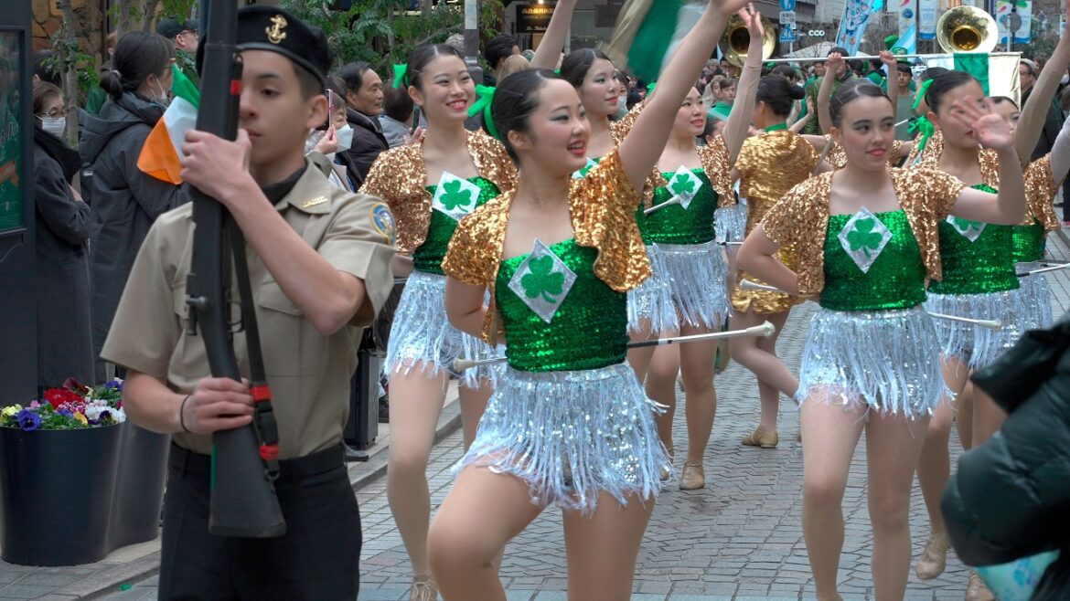 St. Patrick's Day Parade 2025 in Motomachi, Yokohama - Japan 4K HDR