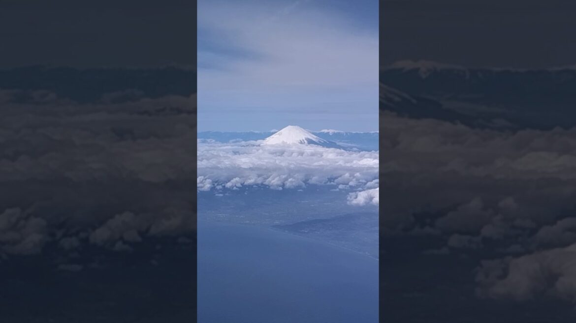 View of Mt. Fuji from the Sky #mtfuji #japan #travel #planeride