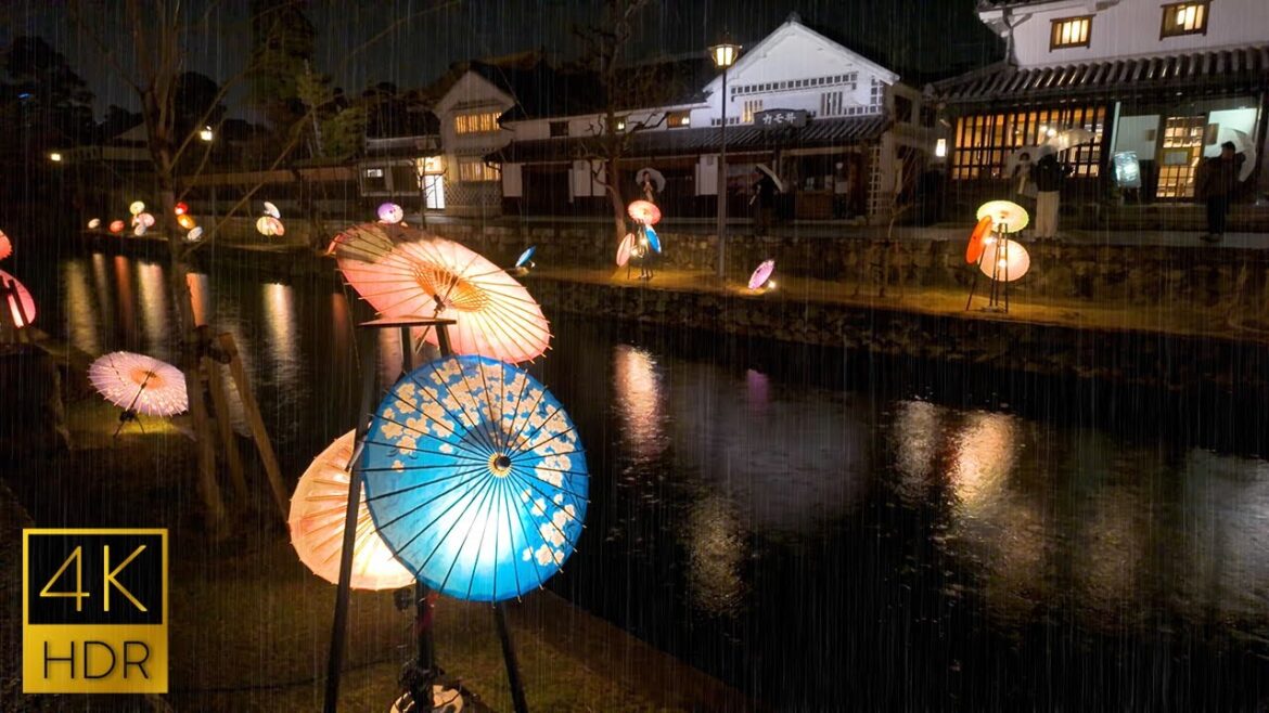 4K HDR | Walking through Traditional Japanese Streets in the Gentle Rain | Kurashiki, Okayama | ASMR 4K HDR | Walking through Traditional Japanese Streets in the Gentle Rain | Kurashiki, Okayama | ASMR