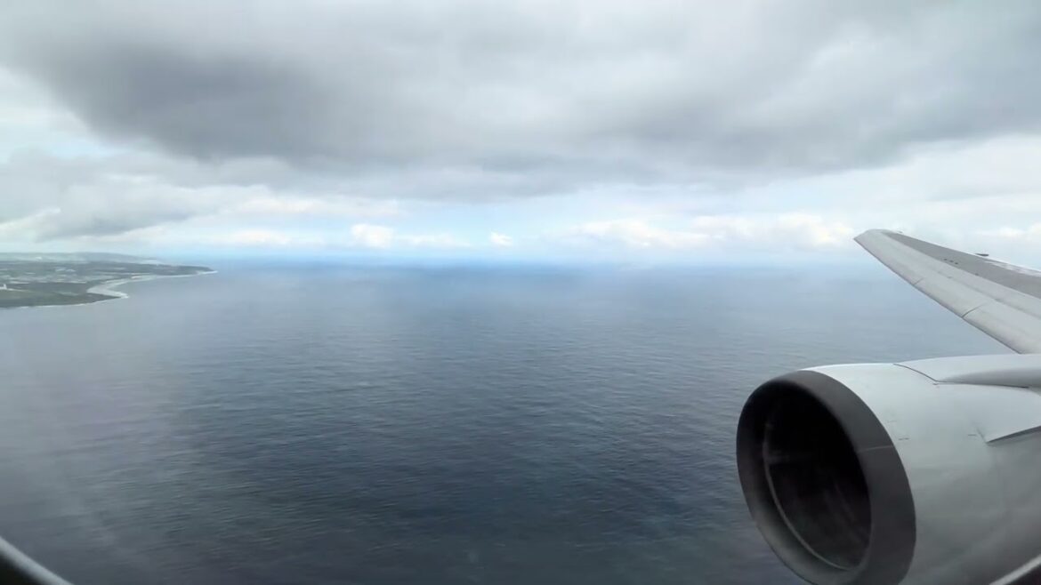 Landing at Naha airport