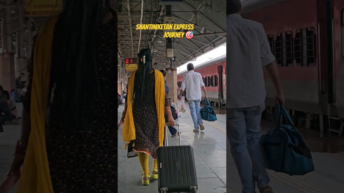 Howrah to bolpur shantiniketan express train journey #shorts shantiniketan tour guide ,