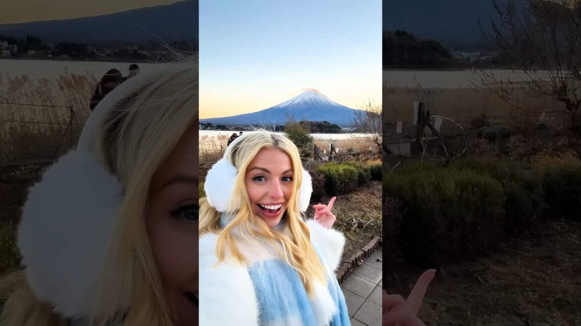 pov: mount fuji is only visible 40 days a year & you see her perfectly 🥹🏔️ #mountfuji #fujisan