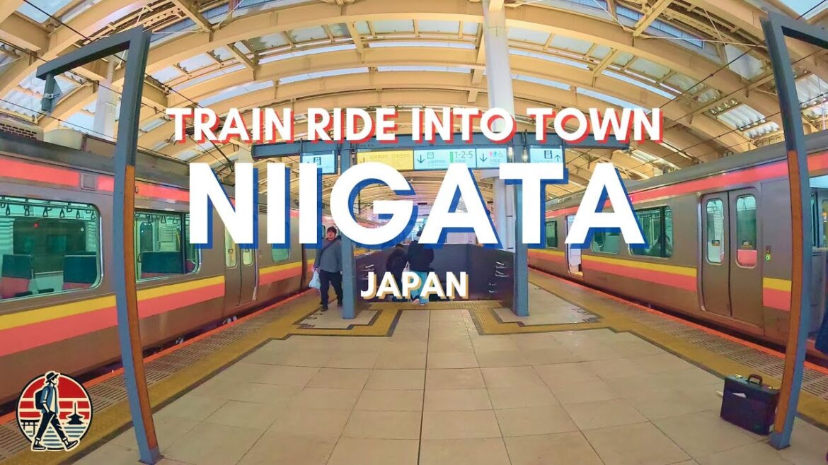 Winter Train Ride to Niigata Station in Japan Winter Train Ride to Niigata Station in Japan