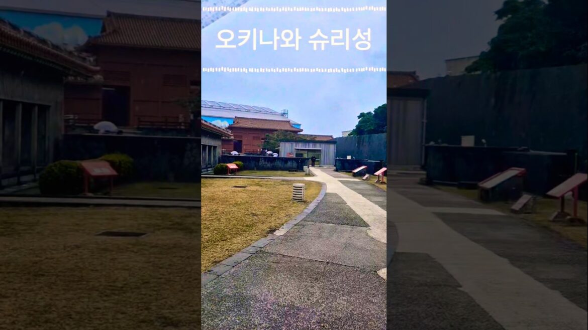 오키나와 명소 슈리성. 비오고 공사하고 계획과는 달랐지만 좋았음