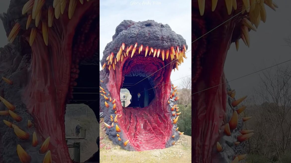 BEST Godzilla Zipline Experience Ever? Awaji Island Must-Visit! 😱 #shorts