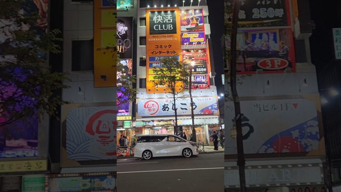 Sapporo at night #travel #hokkaido #japan #shorts #street