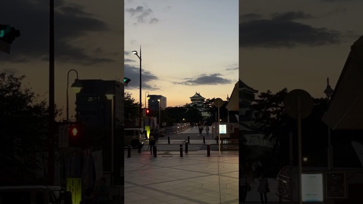 24.09.28 고쿠라성 노을 #기타큐슈 #고쿠라성