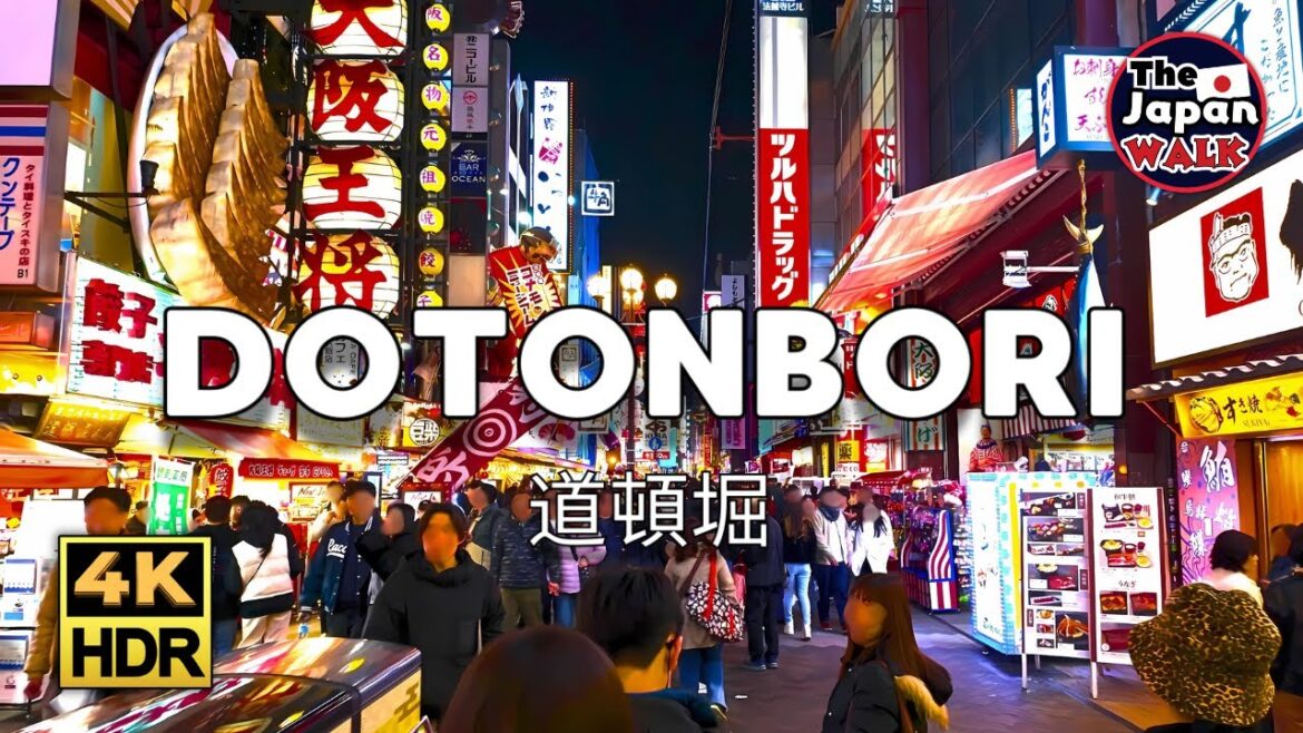 Dotonbori: The Best of Osaka Nightlife | Walking Tour | 4K | HDR