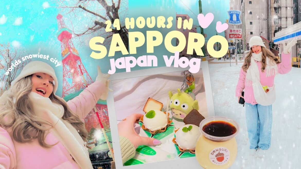 24 HOURS IN SAPPORO ❄️ Winter trip in Hokkaido! Local Foods, Amazing Sights & SNOW! | Japan Vlogs