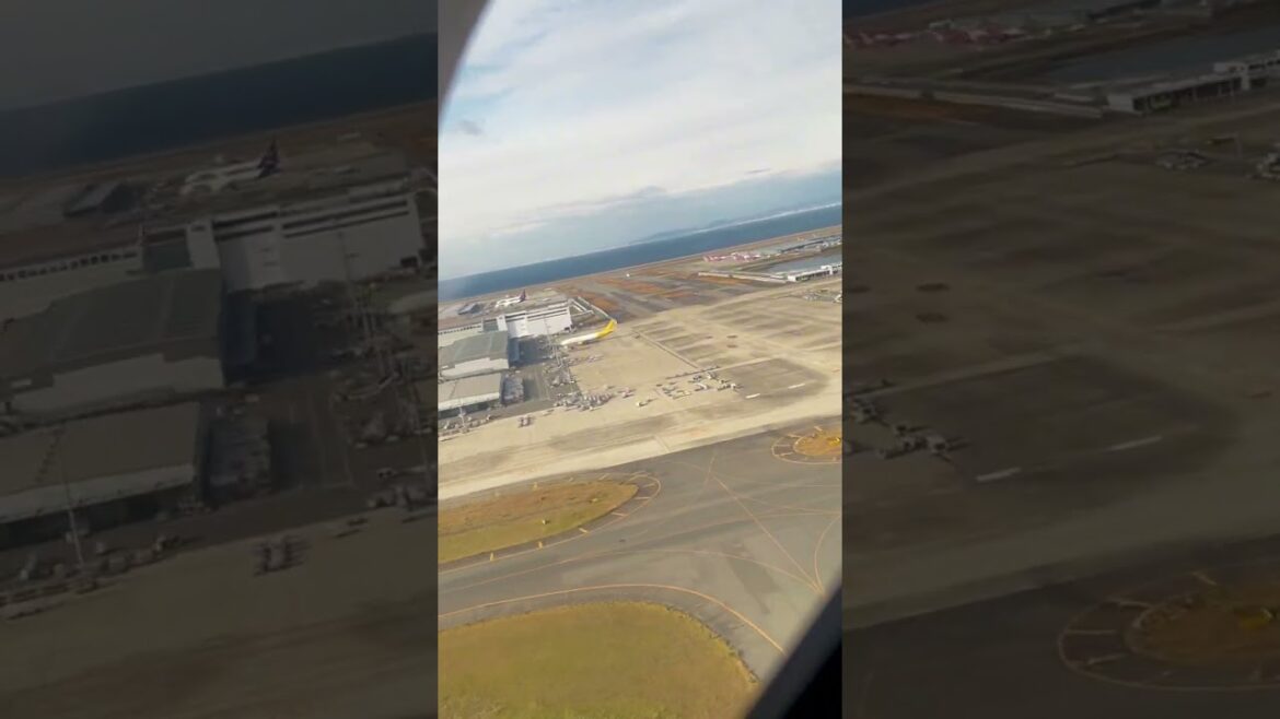 星宇航空 A350 窗戶視角 大阪關西機場起飛 KIX