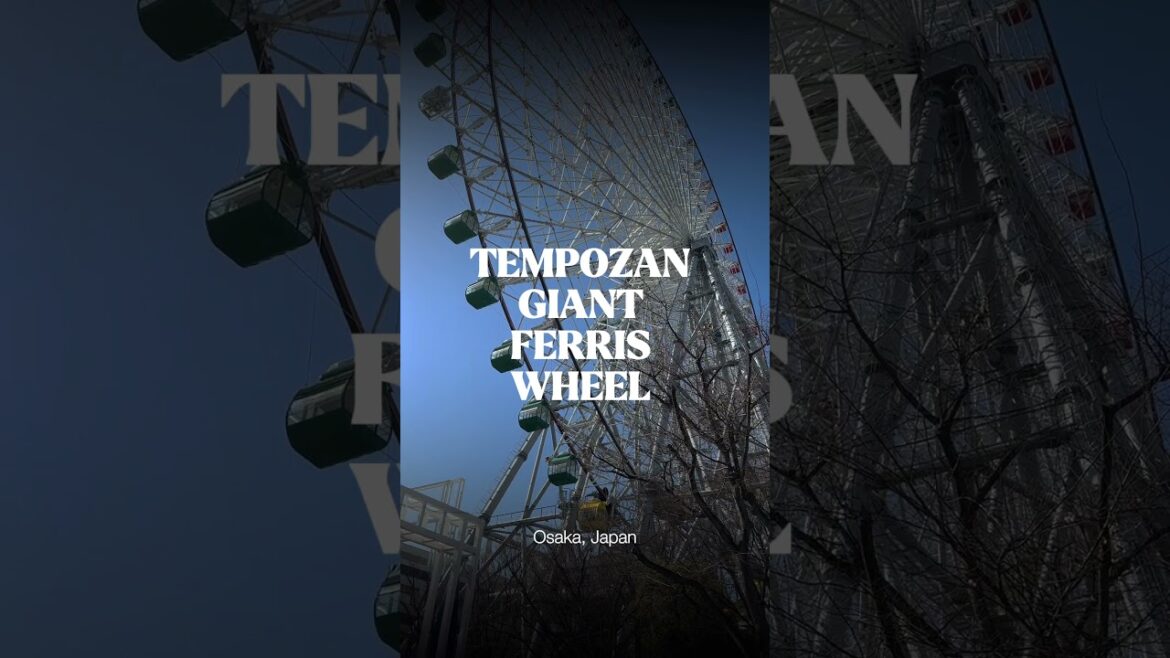 TEMPOZAN Giant Ferris Wheel 🎡 #osaka #japan #japantravel #travel