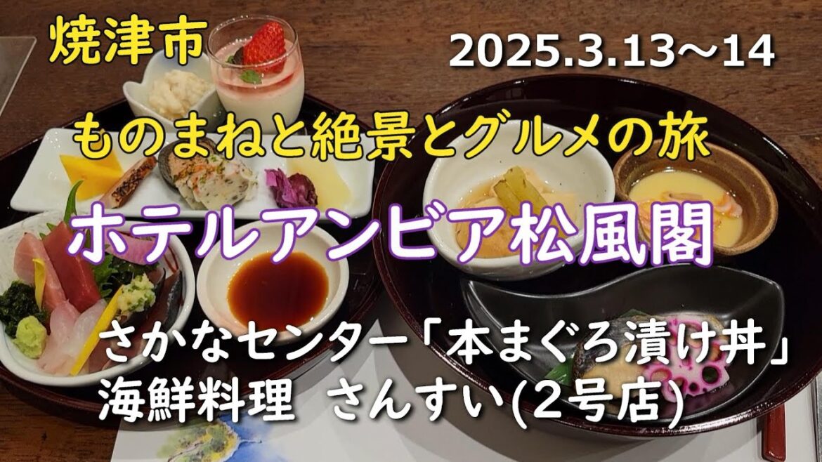 焼津市「ホテルアンビア松風閣」絶景とグルメとものまねスーパーライブディナーショー（焼津さかなセンター）#焼津#松風閣#さんすい2号店