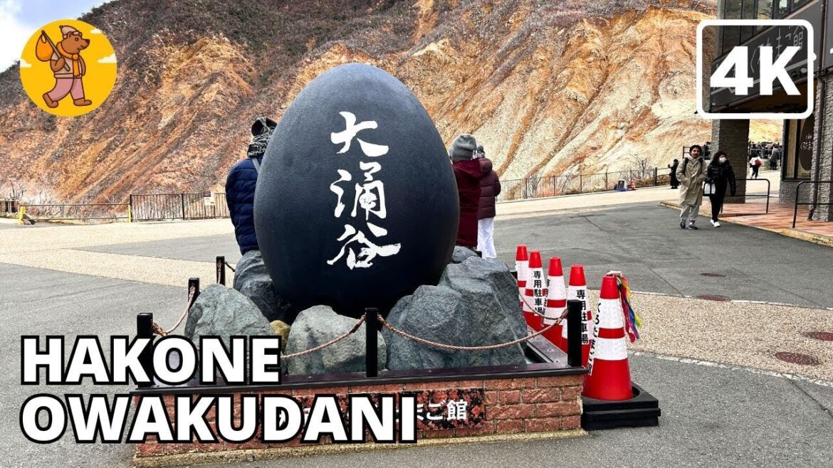 4K Hakone Volcano Owakudani Walking Tour - Kanagawa Japan
