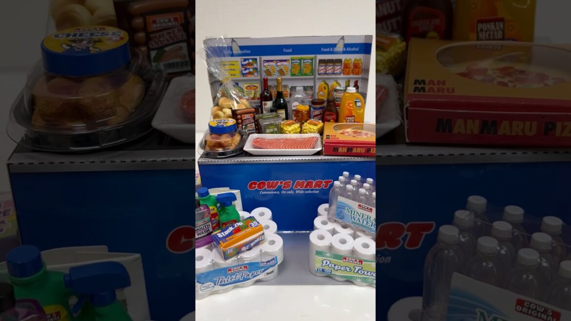 COW'S MART Re-Ment Petit Sample Series Like a Costco Miniature Figures #shorts