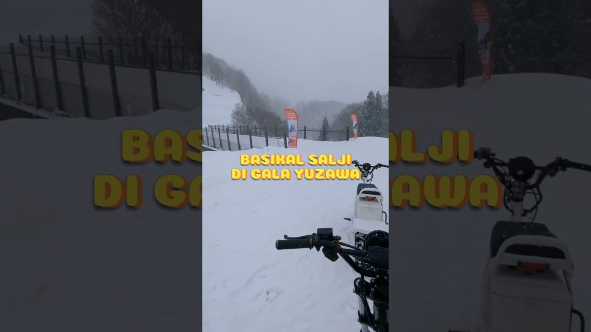 BERBASIKAL SALJI DI GALA YUZAWA #travel #japan #jepun #galayuzawa #niigata
