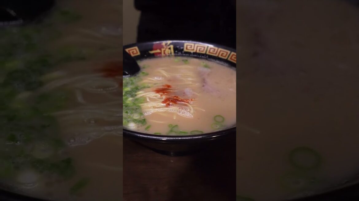 Ichiran ramen time in Fukuoka, Japan