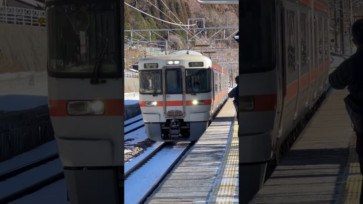 Local train bound for Nakatsugawa at Narai Station#japan #train