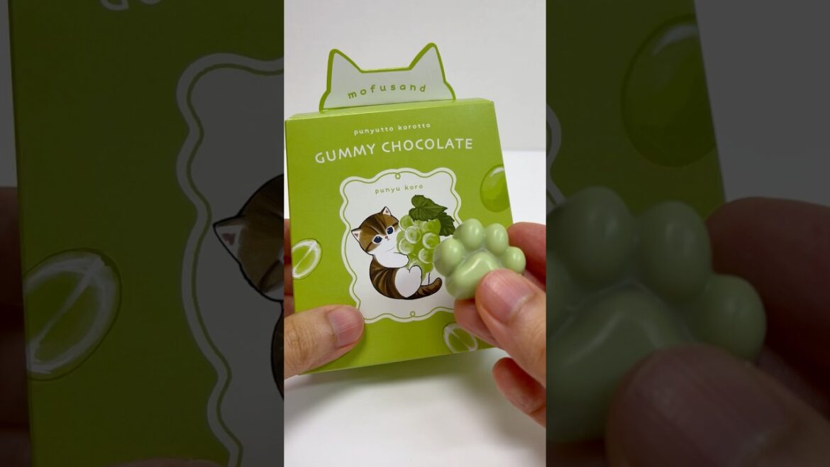 Mofusand Cat Paw Gummy Chocolate Muscat Grape #shorts