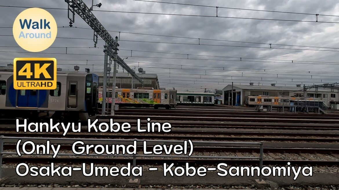 【4K60】 Osaka-Umeda to Kobe-Sannomiya / Hankyu Kobe Line (Grond Level Only) 【4K60】 Osaka-Umeda to Kobe-Sannomiya / Hankyu Kobe Line (Grond Level Only)