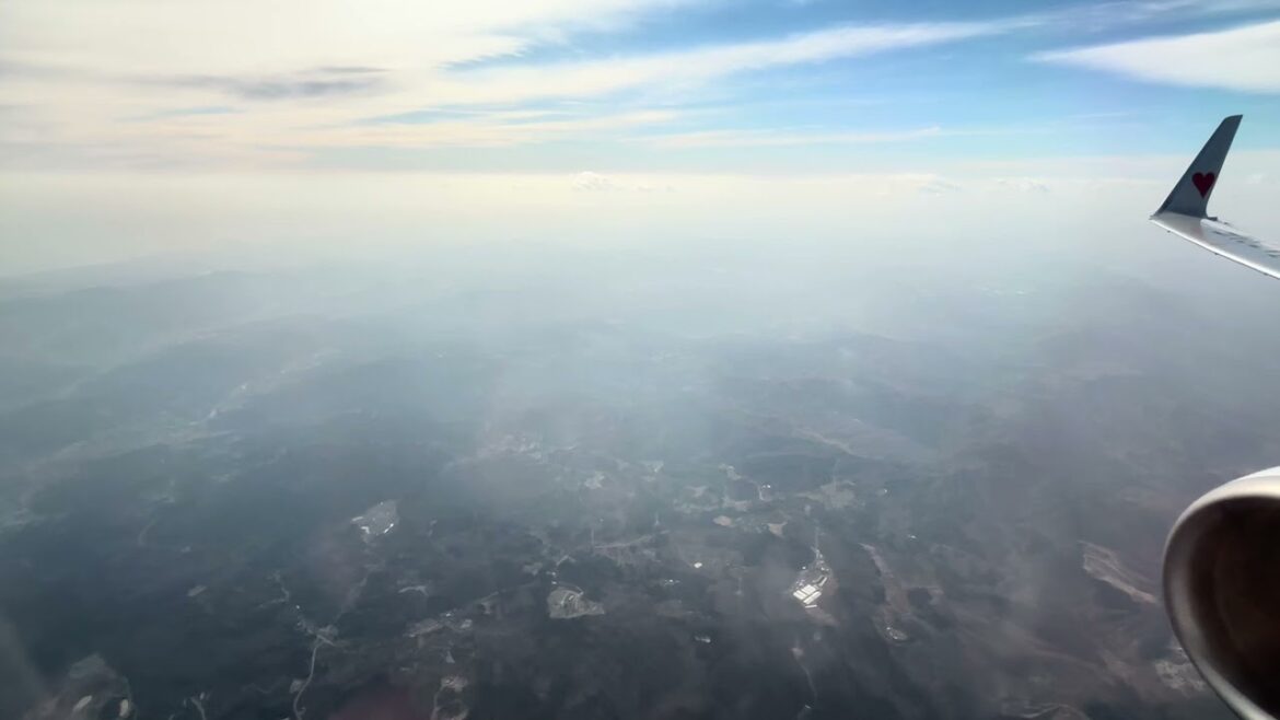 Landing at Sendai Airport