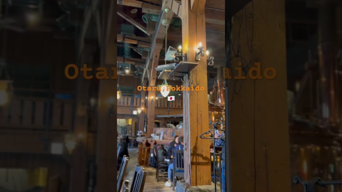 Tasting Otaru Beer in the heart of Otaru, Hokkaido #travel #beer #japan #tour  #shorts #shortsfeed