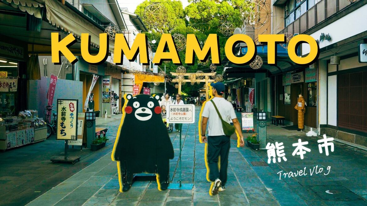 Kumamoto in a day: local eats,  spotting Kumamon and Kumamoto Castle! (Japan Travel Vlog)
