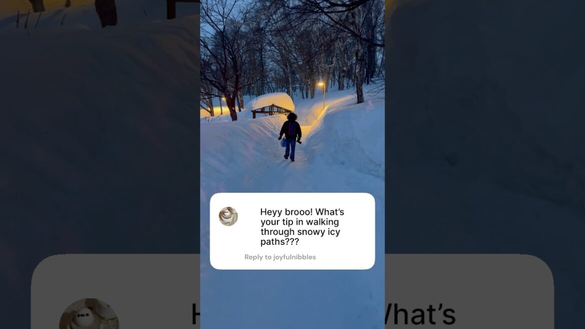 Wet snow?? Slippery?? #japan #travel #winter #snow #otaru #japantravel #traveldestinations