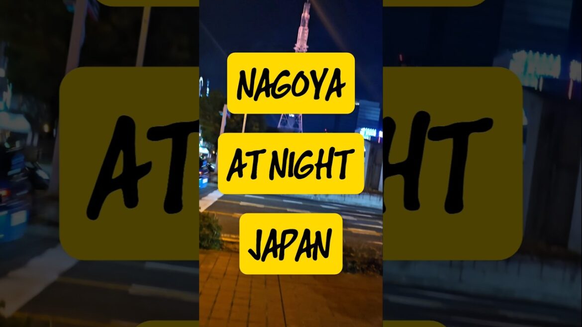 GLIMPSE OF NAGOYA AT NIGHT, JAPAN #shorts #nagoya #shorts #travel