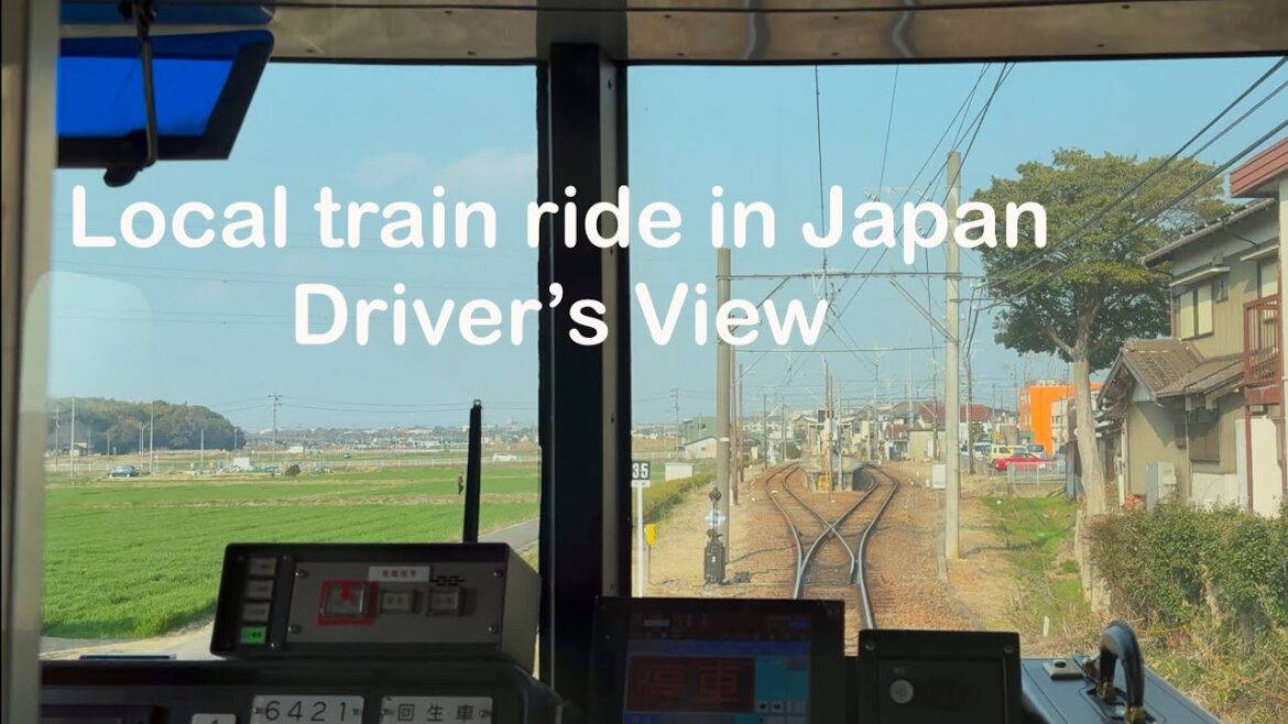 Train drivers view of Japan