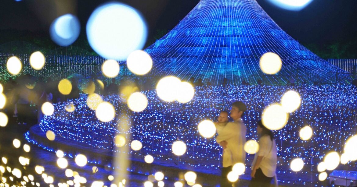Sprawling illumination event featuring towering LED Mt. Fuji opens in central Japan Sprawling illumination event featuring towering LED Mt. Fuji opens in central Japan