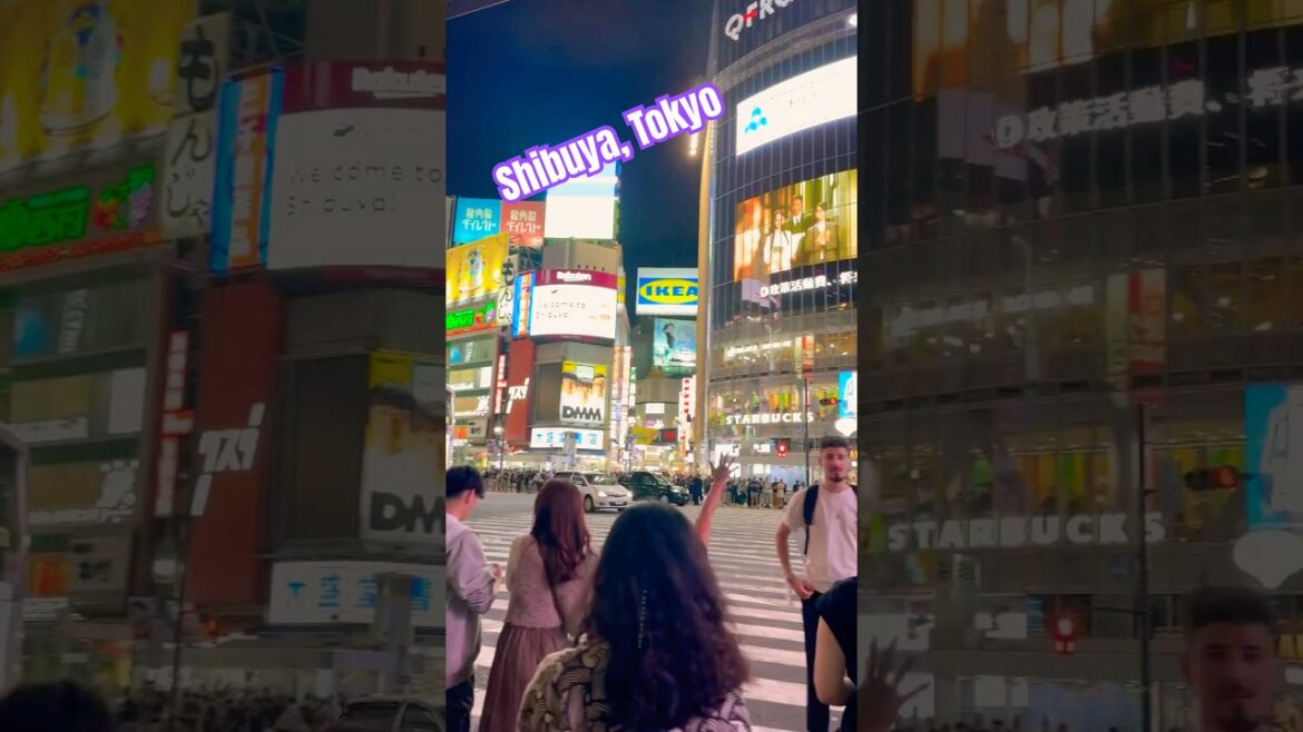 Shibuya crossing from different viewpoints. #tokyo #shibuya #city