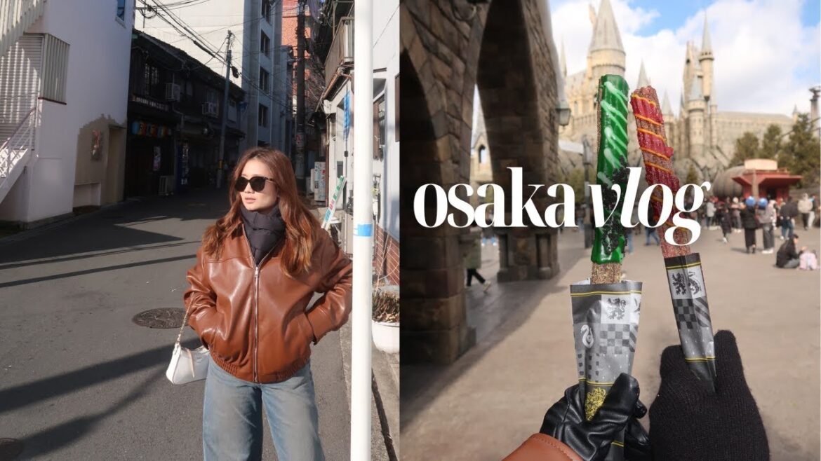 JAPAN VLOG 🇯🇵 two days in osaka, universal studios, room tour and haul!