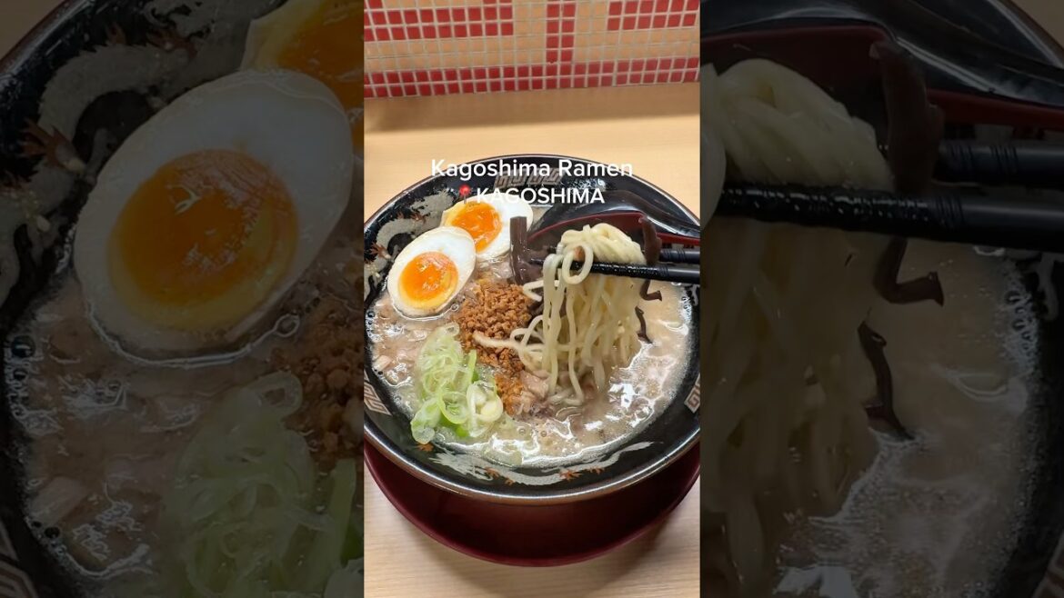 🍜Kagoshima Ramen #japan #travel #trip #japanesefood #gourmet#kagoshima #ramen#shorts