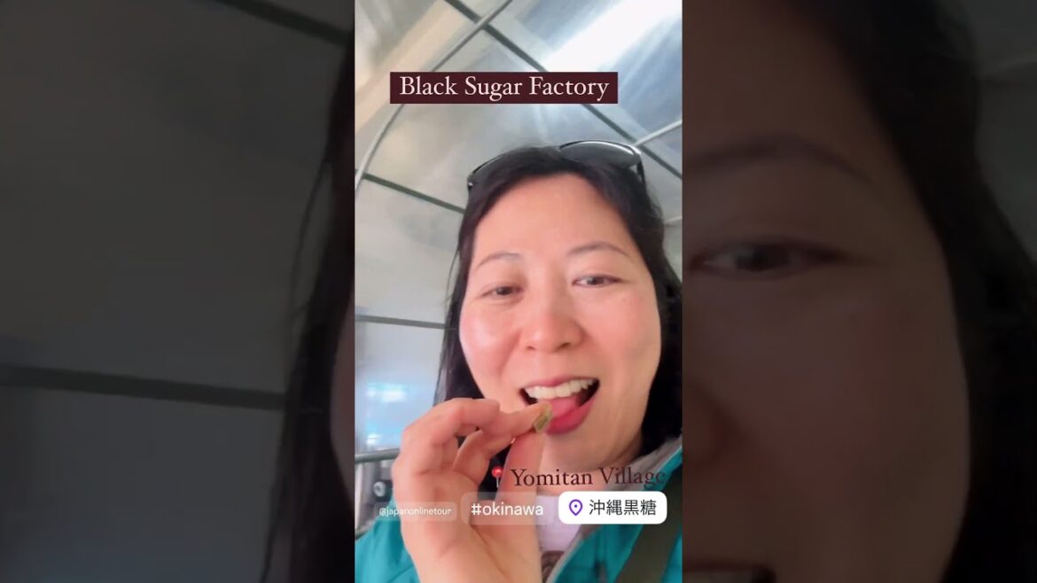 Visiting an Okinawan Brown Sugar Factory! | 黒糖工場見学 #Shorts #okinawa #vlogjapan