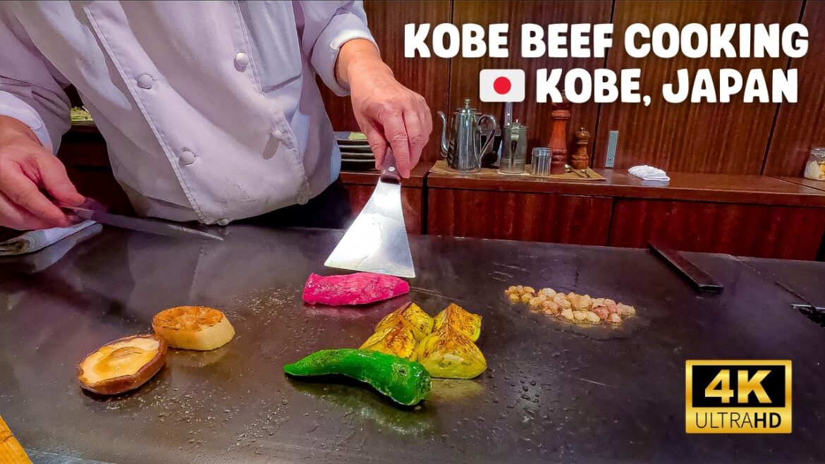 🇯🇵 Expert Chef Cooking KOBE BEEK in KOBE Japan [4k Video]