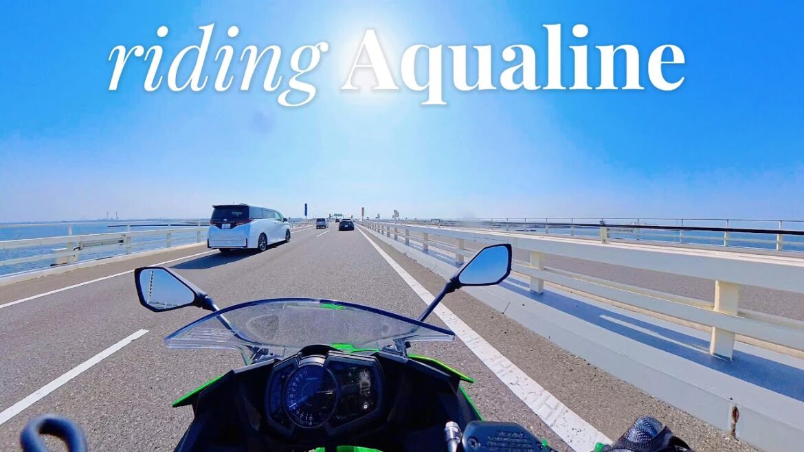 Sunny Sunday Ride on the Tokyo Aqua Line 🌊🏍️ | Kawasaki Ninja 400 to Chiba