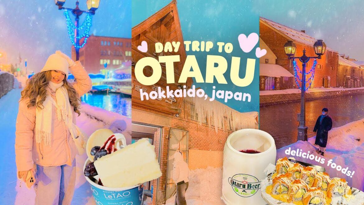 OTARU, HOKKAIDO 🇯🇵 A Winter wonderland in Hokkaido | Local Foods & Canal Streets | Japan Travel Vlog