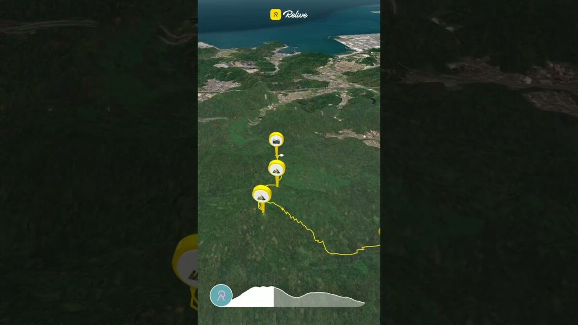 風頭山～風師山～矢筈山 3D登山ルート動画 #hiking #mountains