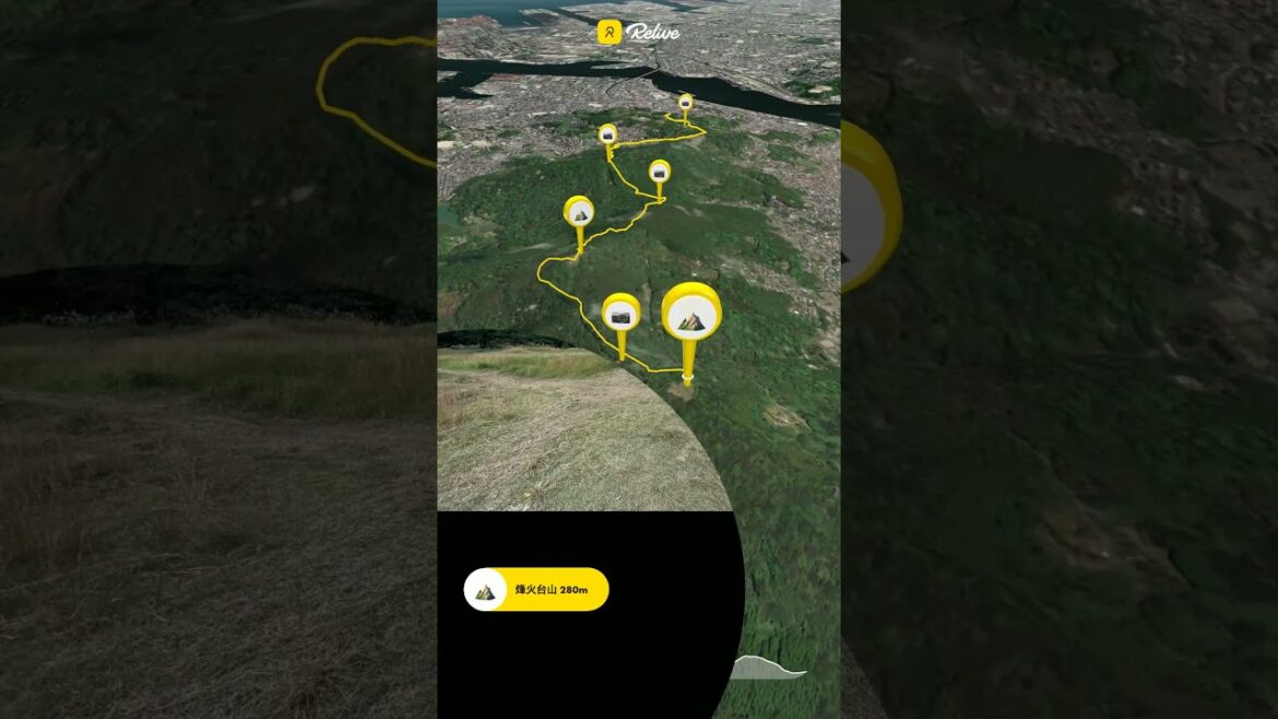 石峰山～烽火台山 3D登山ルート動画 #hiking #mountains