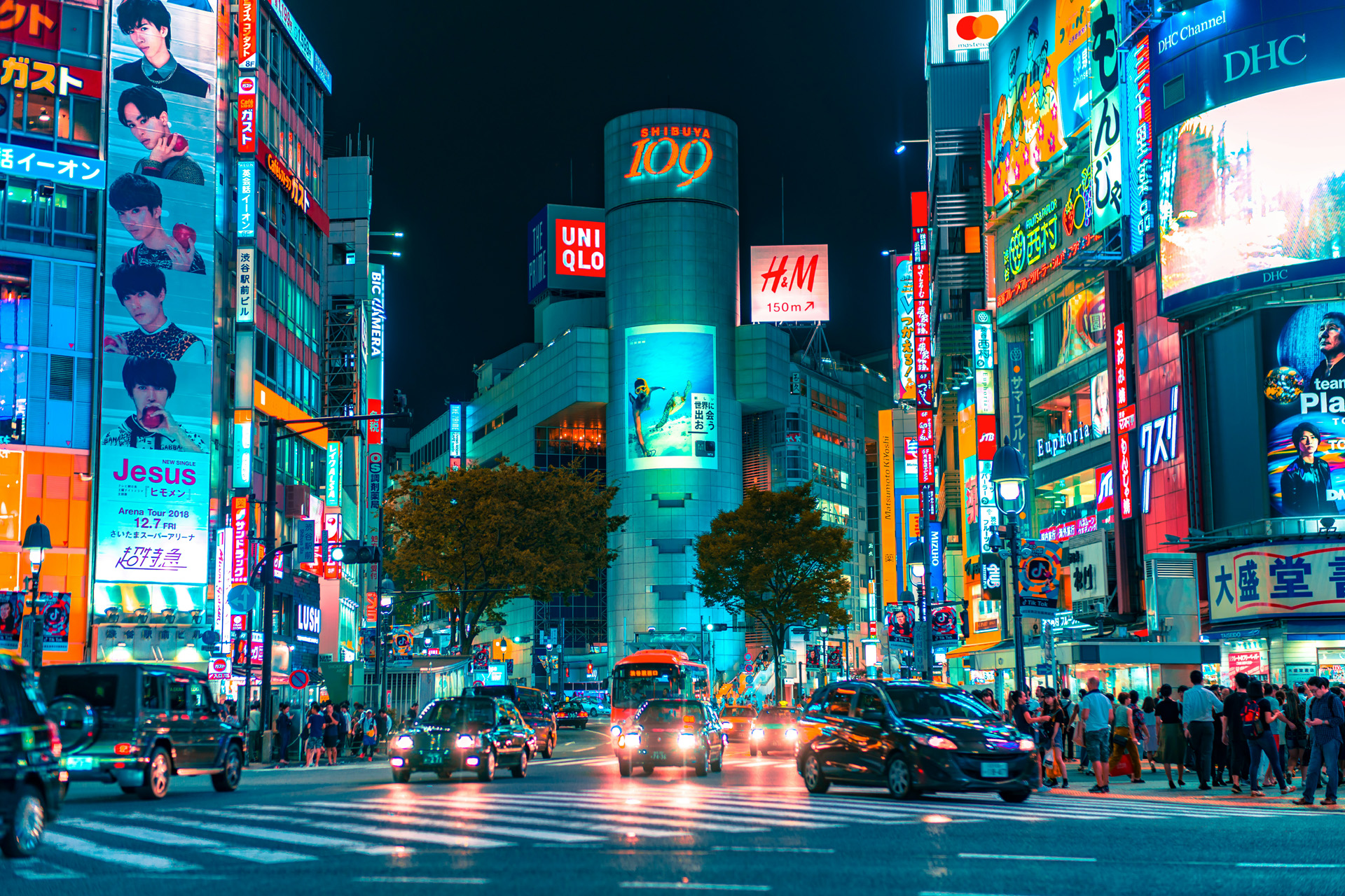 Shibuya at night