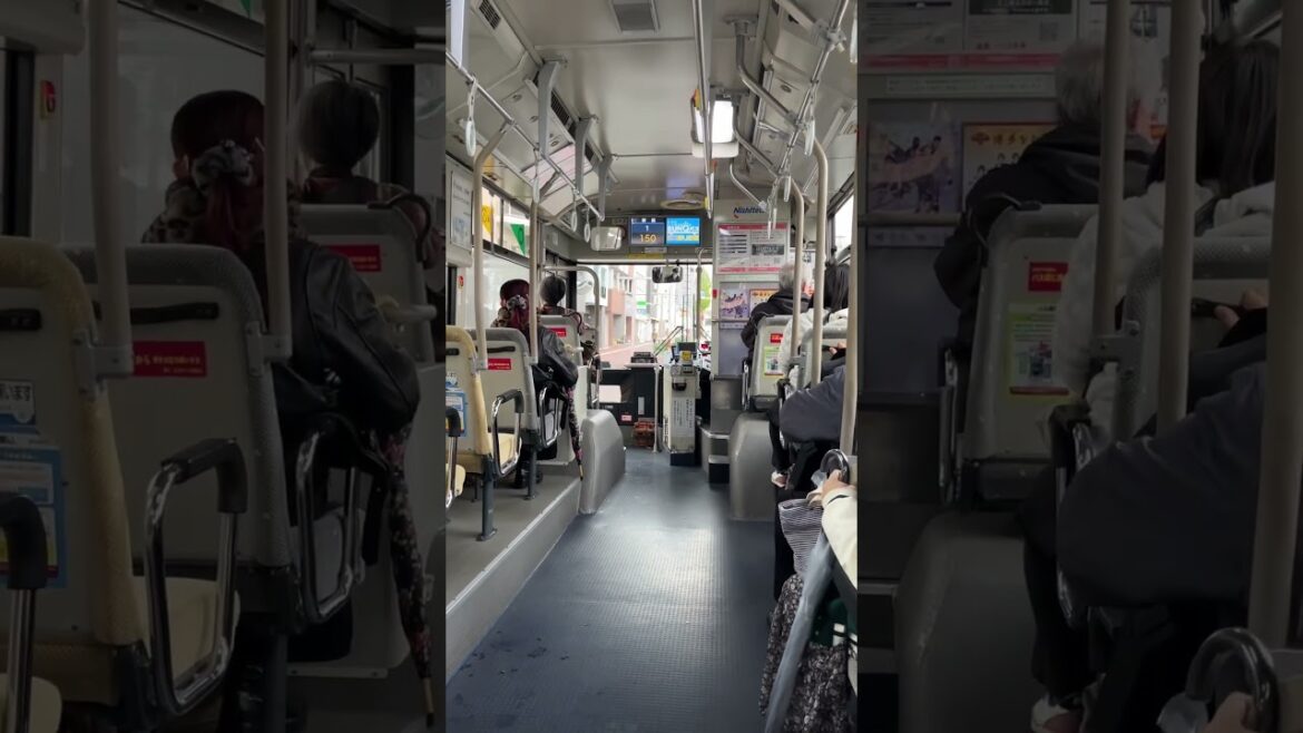 Bus rides in Fukuoka, Japan 🇯🇵🚌 #fukuoka #japan #bus