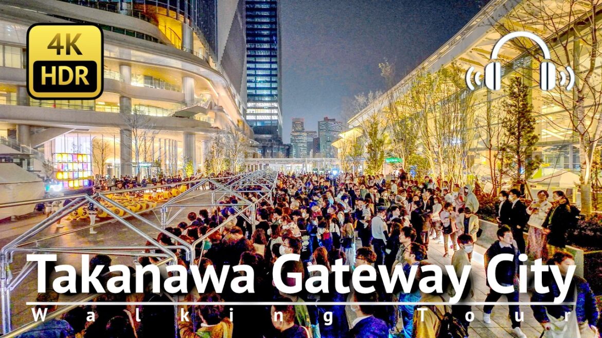 3/27 Grand Opening Night: Takanawa Gateway City Walking Tour [4K/HDR/Binaural]
