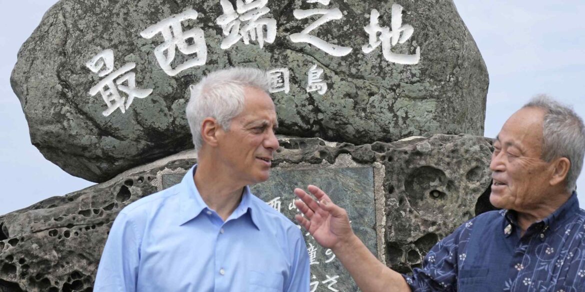 U.S. envoy to Japan visits Okinawa islands a stone's throw from Taiwan