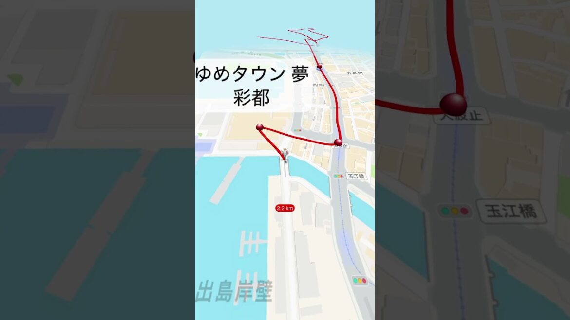 (地図)長崎駅から長崎スタジアムシティまでのおすすめスポット