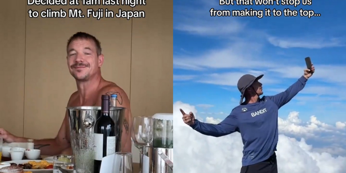 Diplo shares his 'raw dog' summiting of Mt. Fuji