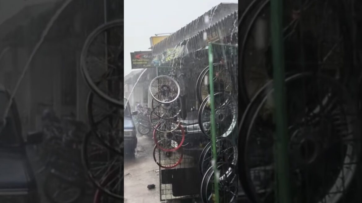 Super heavy rain sound | Walking In The Rain | Insomnia disappears instantly