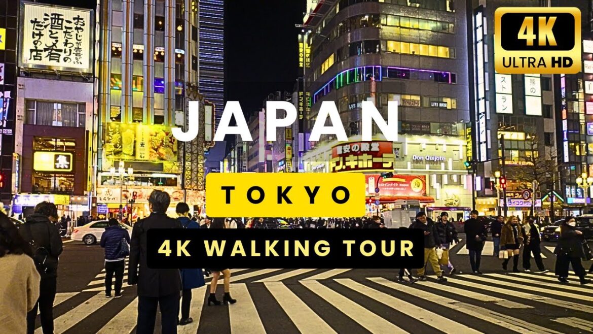 Tokyo Night Walking Tour in Shinjuku, lmmersive Sights and Sound (4K Ultra HD)